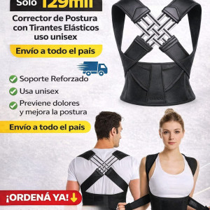 Corrector de Postura con bandas elásticas