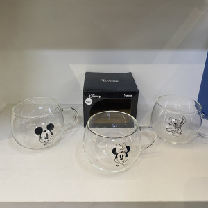 Taza de vidrio disney
