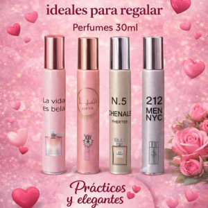 perfume en tubitos