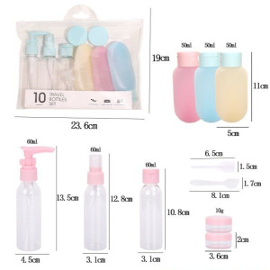 Set de frascos para viajes 