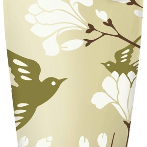 Tea Forté BIRDSONG – Taza de cerámica doble pared con infusor de acero inoxidable