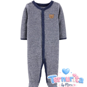 Striped Bear Snap-Up Terry Sleep & Play – Carter’s