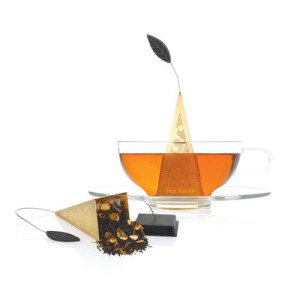 Infusor de té premium Tea Forté ICON Au – Bañado en oro 23K, ideal para regalo