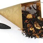 Infusor de té premium Tea Forté ICON Au – Bañado en oro 23K, ideal para regalo