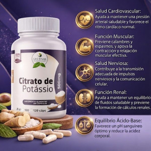 CITRATO DE POTASIO DE 60 CAPSULAS