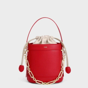 BUCKET BAG FIORE RED