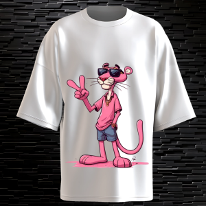 REMERA OVERSIZE PANTERA ROSA
