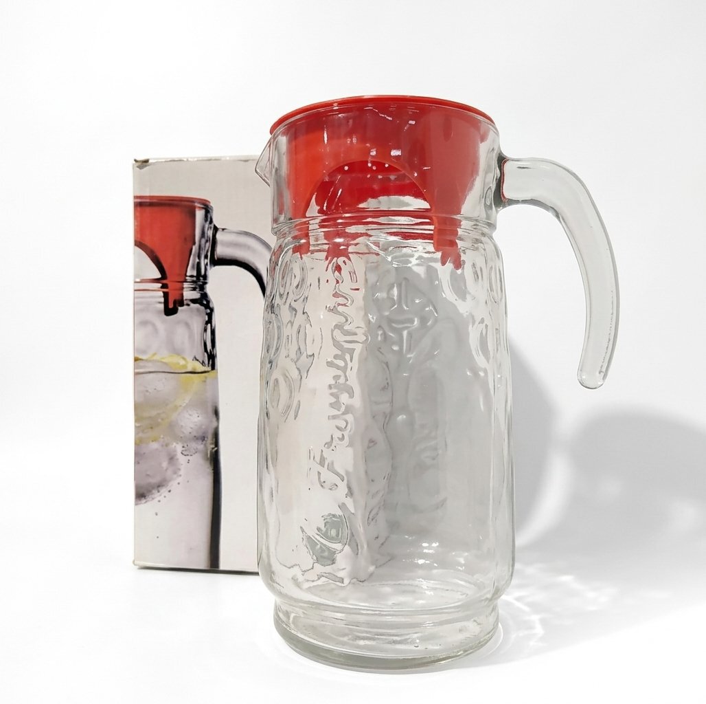 Jarra de vidrio con tapa 1.7L