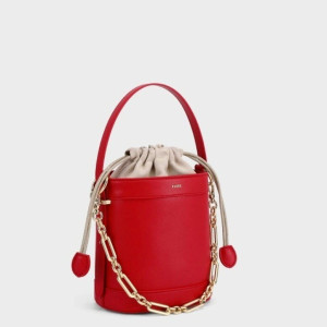 BUCKET BAG FIORE RED