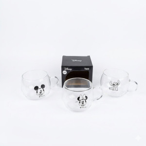 Taza de vidrio disney