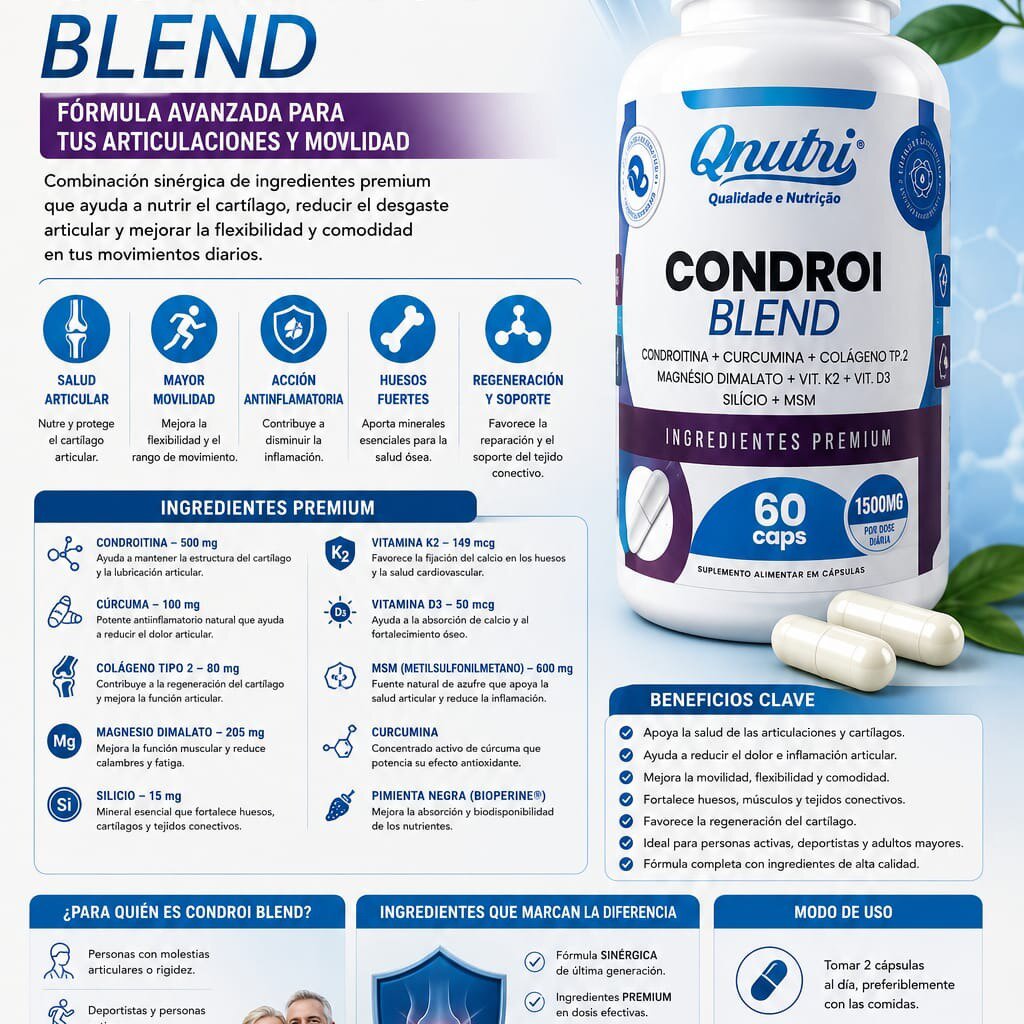 CONDROI BLEND QNUTRI DE 60 CAPSULAS