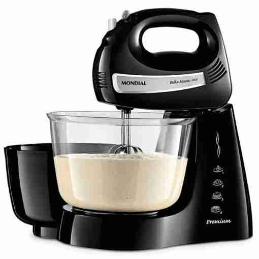 Batidora Mondial Bella Massa Inox B-23-NP de 500W.