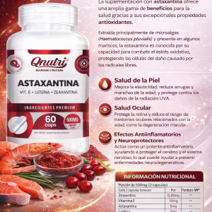 ASTAXANTINA DE 60 CAPSULAS QNUTRI