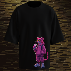 REMERA OVERSIZE PANTERA ROSA