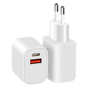 CARGADOR CARGA RAPIDA USB-A QC3.0 Y USB-C PD 20W