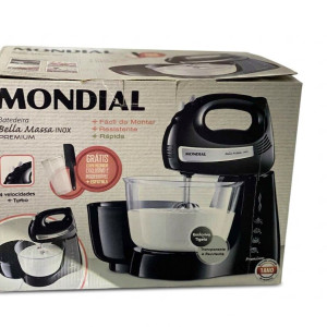 Batidora Mondial Bella Massa Inox B-23-NP de 500W.
