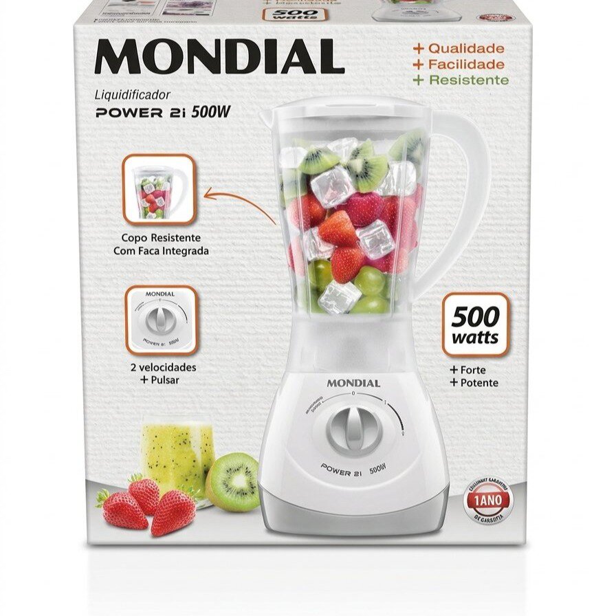 Licuadora Mondial Power 2i de 500W 