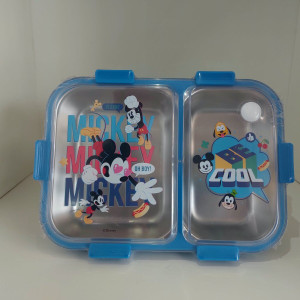 Contenedor Hermético para Viandas con Divisiones de Acero Inoxidable – Disney