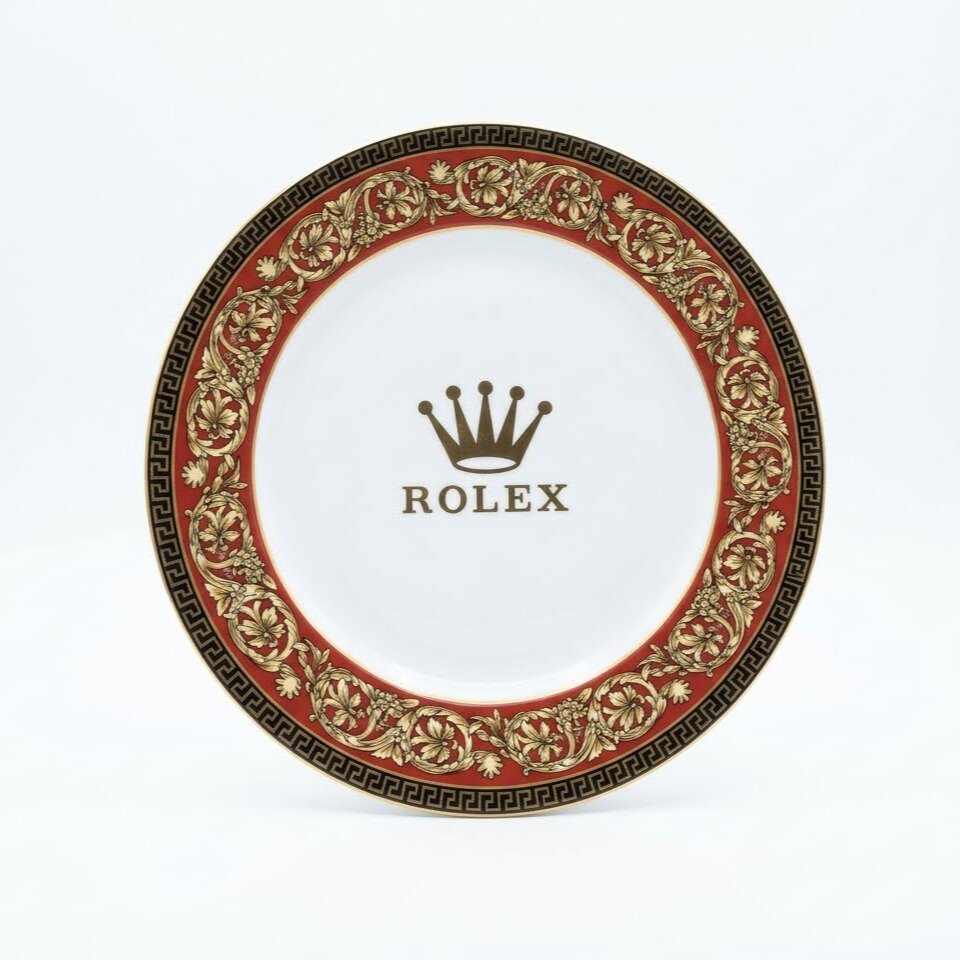 Plato de porcelana con diseño