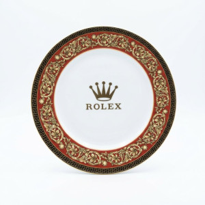 Plato de porcelana con diseño
