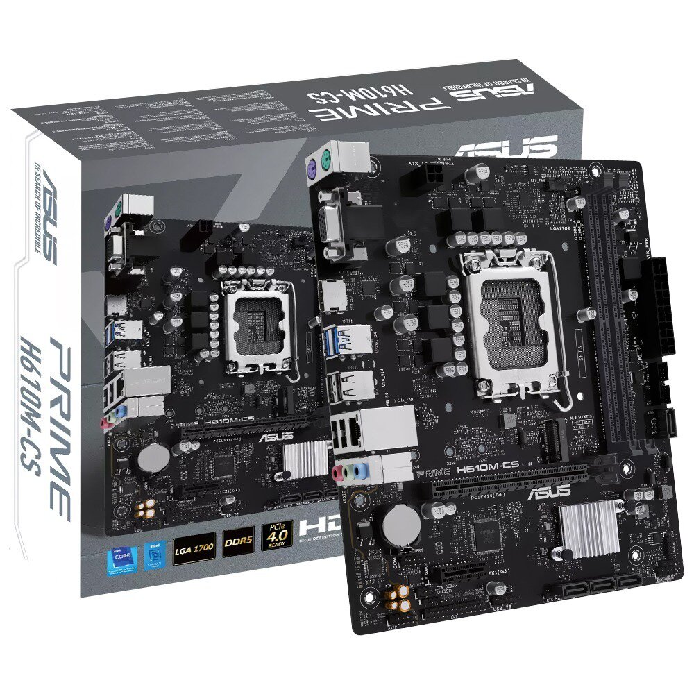Placa Madre ASUS Prime H610M-CS Socket LGA 1700 / DDR5