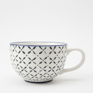 Taza de porcelana - Diseño de rombo