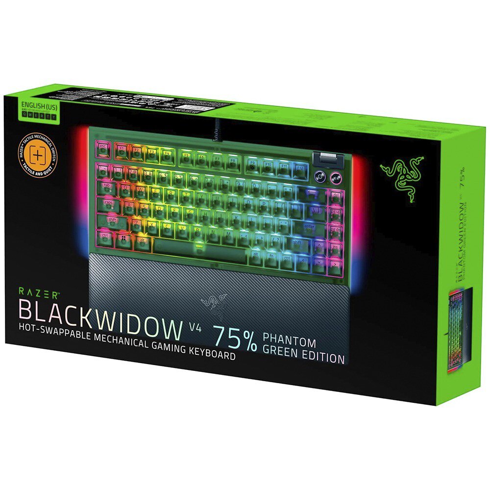 Teclado Gamer Mecánico Razer BlackWidow V4 75% Hot-Swappable USB / RGB / Inglés — фото 2
