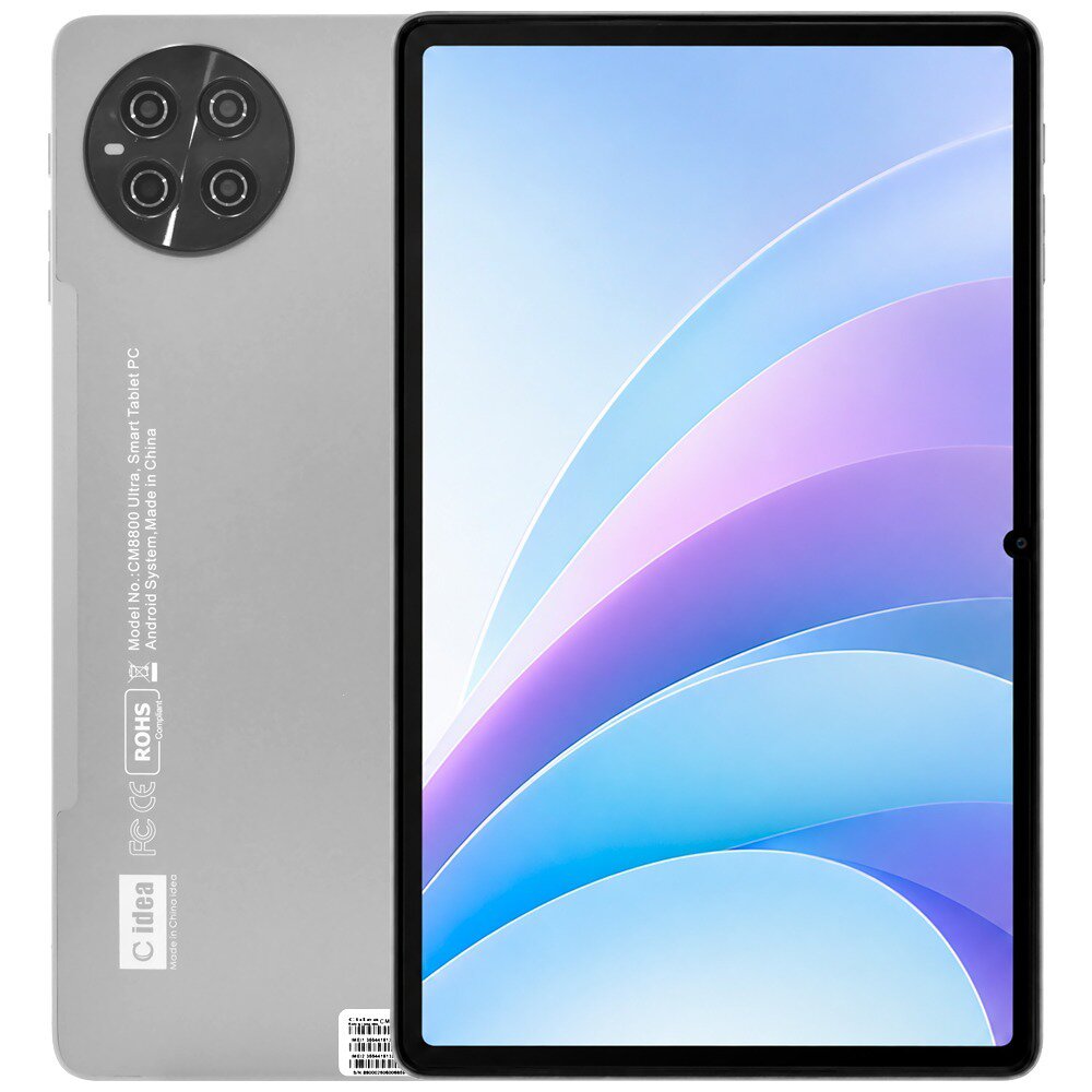 Tablet Cidea CM8800 Ultra 8GB de RAM / 1TB / Pantalla 10" / 5G LTE - Plata + Pencil / Teclado / Mouse / Capa / Auricular