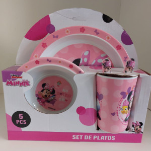 Set de Vajilla Infantil x 5 Piezas – Disney 