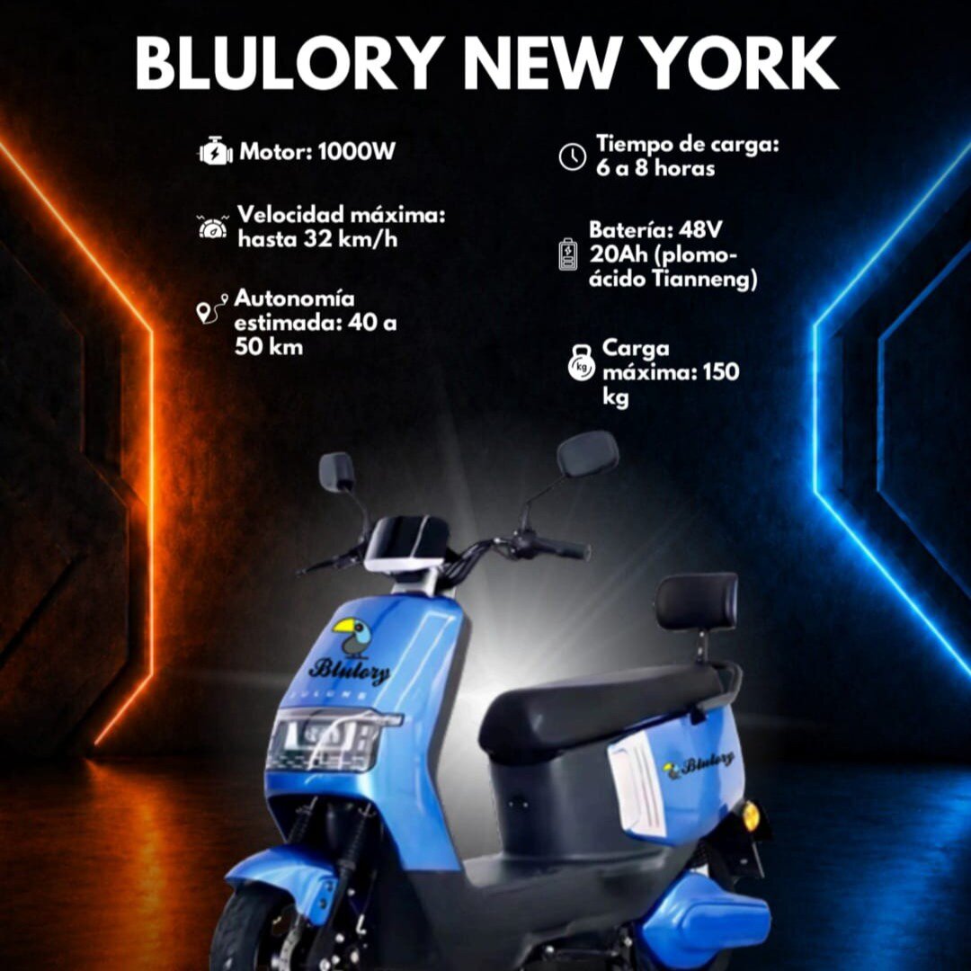 Moto eléctrica Blulory New York