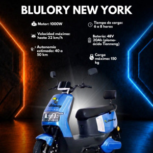 Moto eléctrica Blulory New York