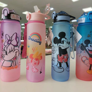 Botella Deportiva con Pico y Correa – Disney