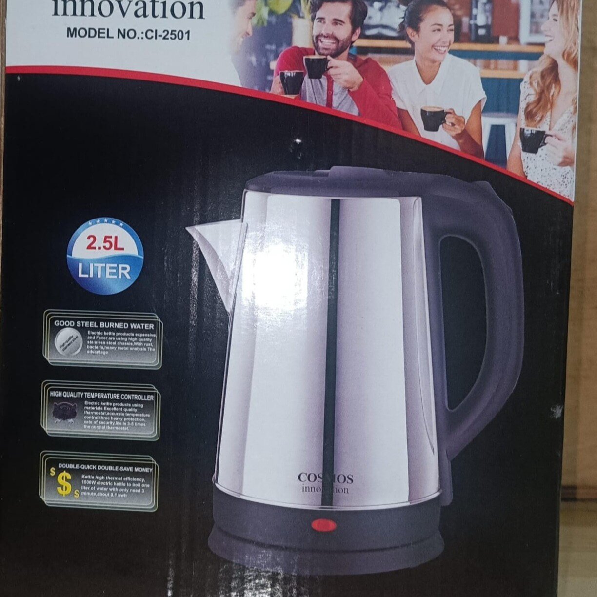 Jarra Eléctrico De Acero Inoxidable 2.5 litros