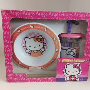 Set de Vajilla Infantil x 2 Piezas con Vaso y Sorbete