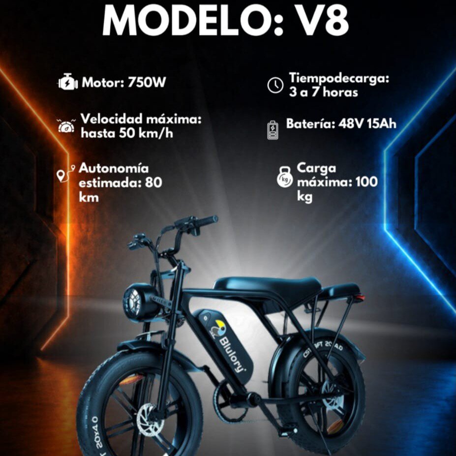 Bicicleta eléctrica Blulory V8
