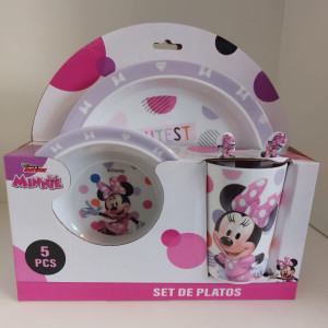 Set de Vajilla Infantil x 5 Piezas – Disney 