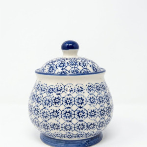 Azucarero de Porcelana - Diseño de flor 