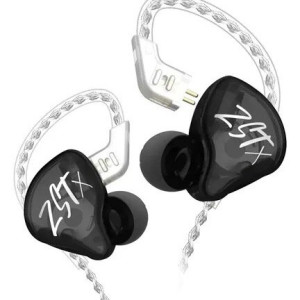 AURICULAR RETORNO KZ ZST-X NEGRO CON MIC