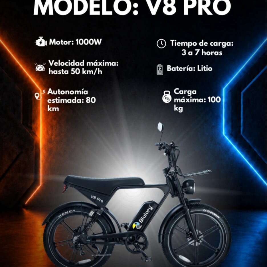 Bicicleta eléctrica Blulory V8 PRO